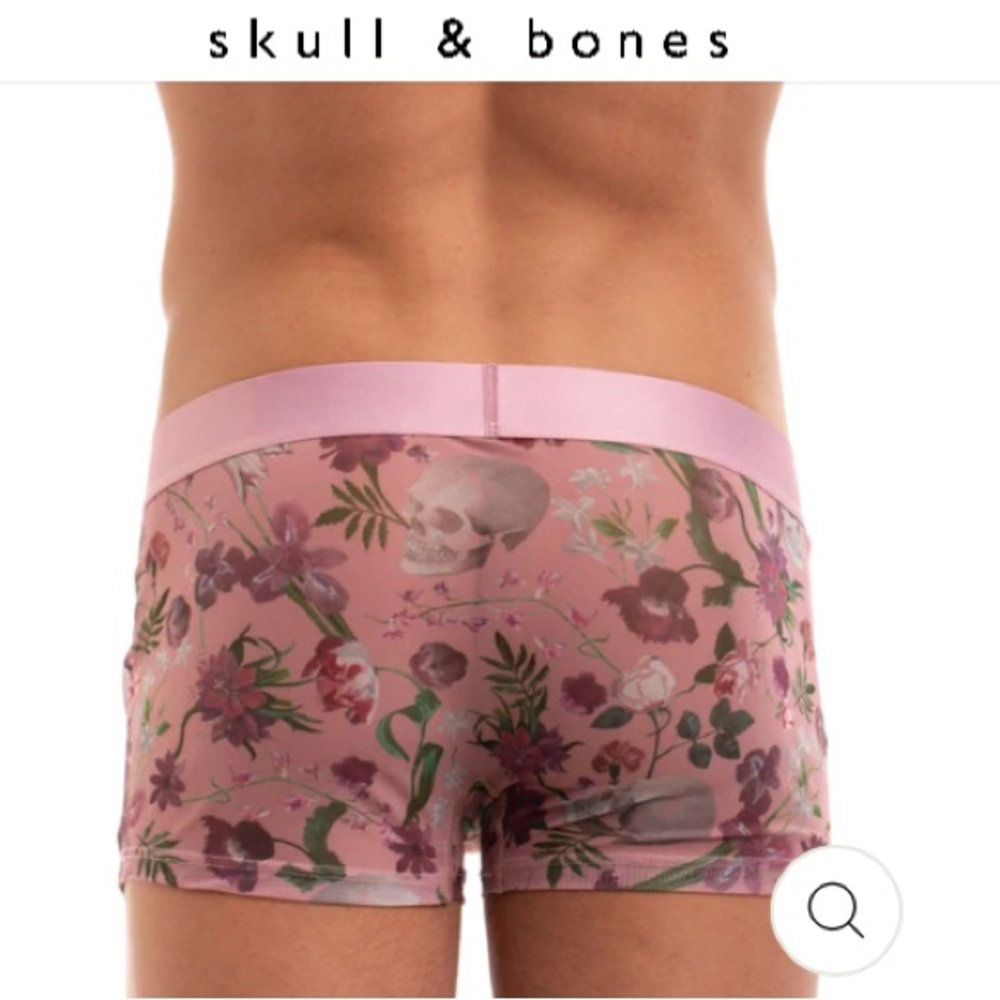 🆕 ☠️ SKULL & BONES DUTCH FLORAL MESH SPORT BRIEF & MESH TRUNK (34-38”) - Picture 9 of 10
